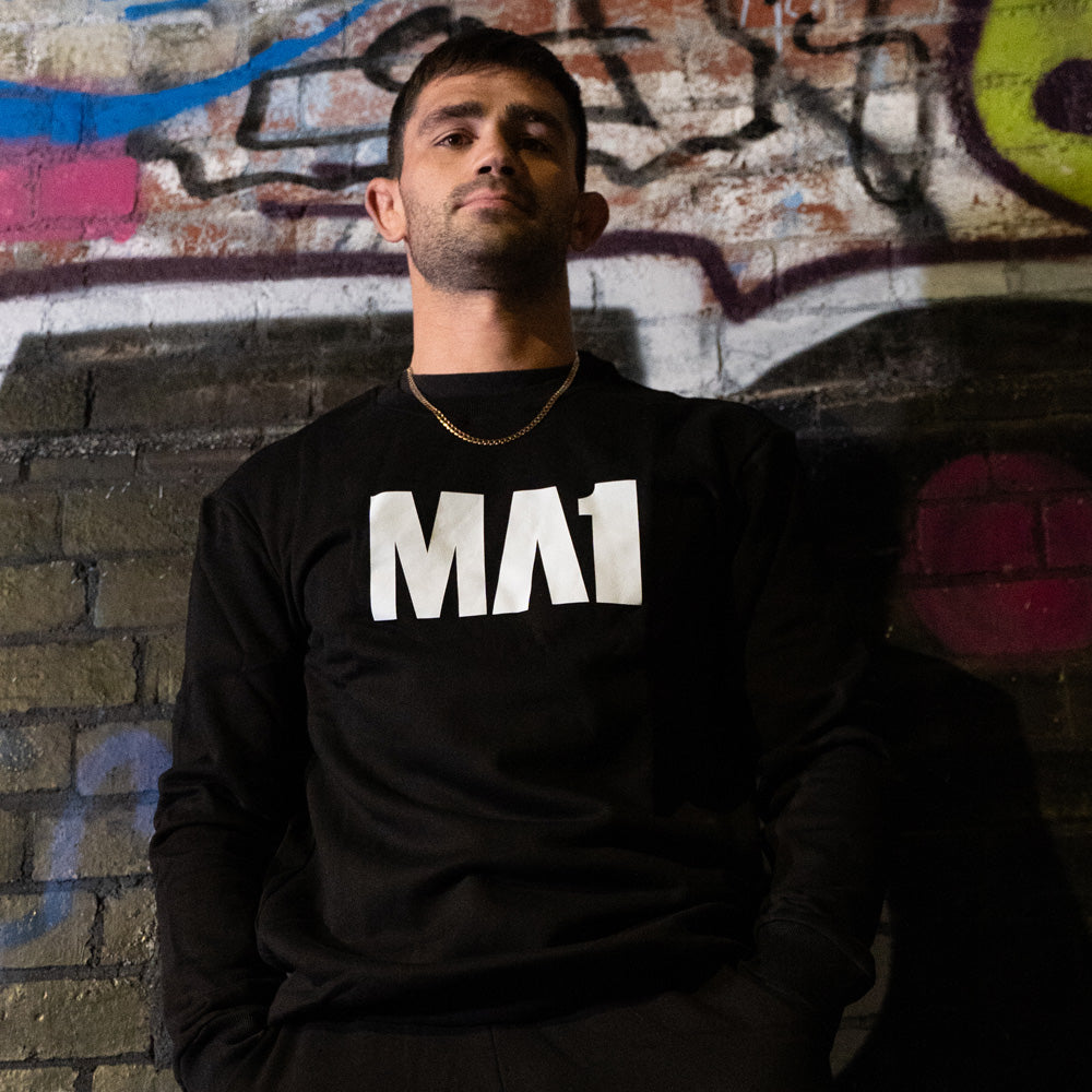 MA1 Classic Black Crew Neck
