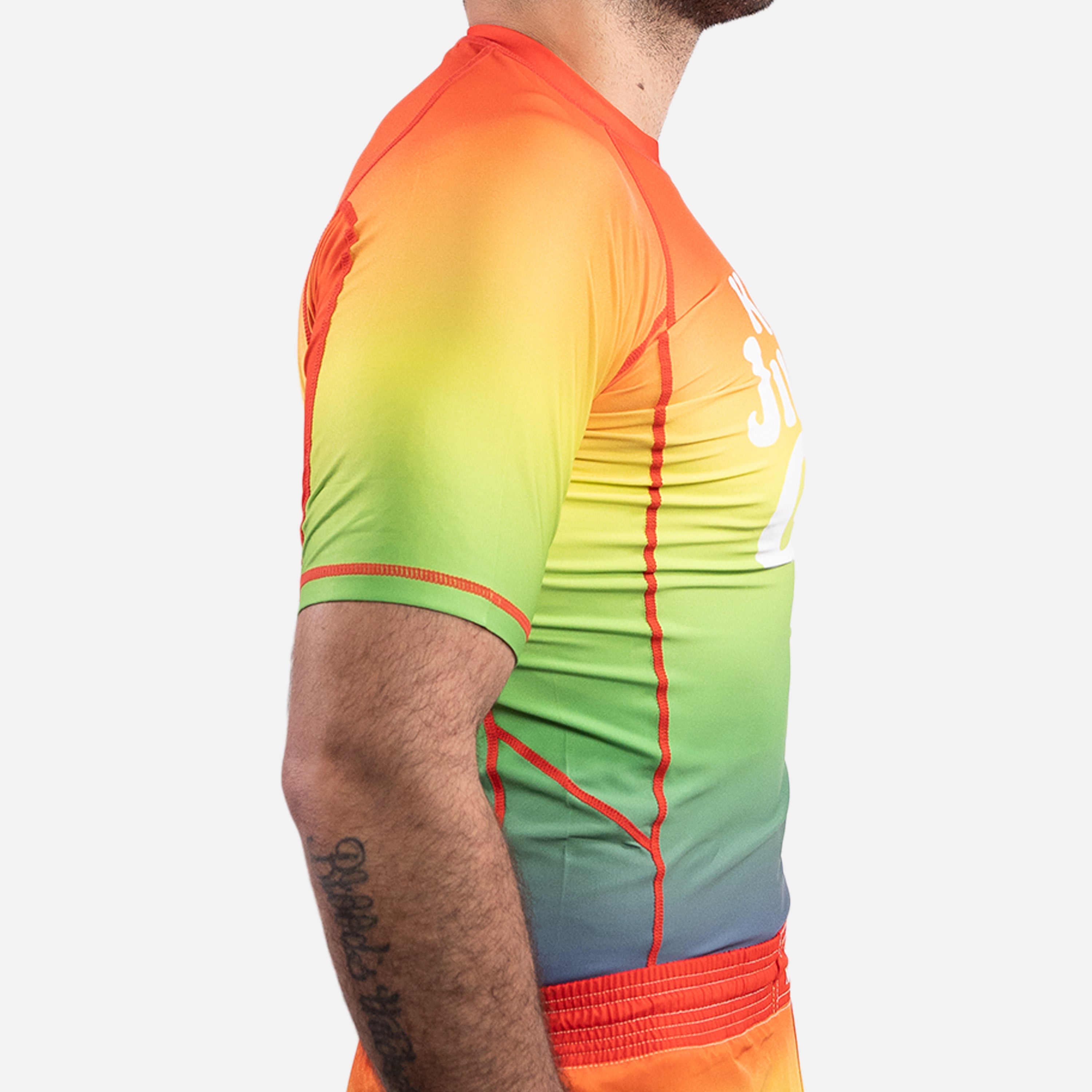 MA1 Keep BJJ Gay Gradient Short Sleeve Rashguard