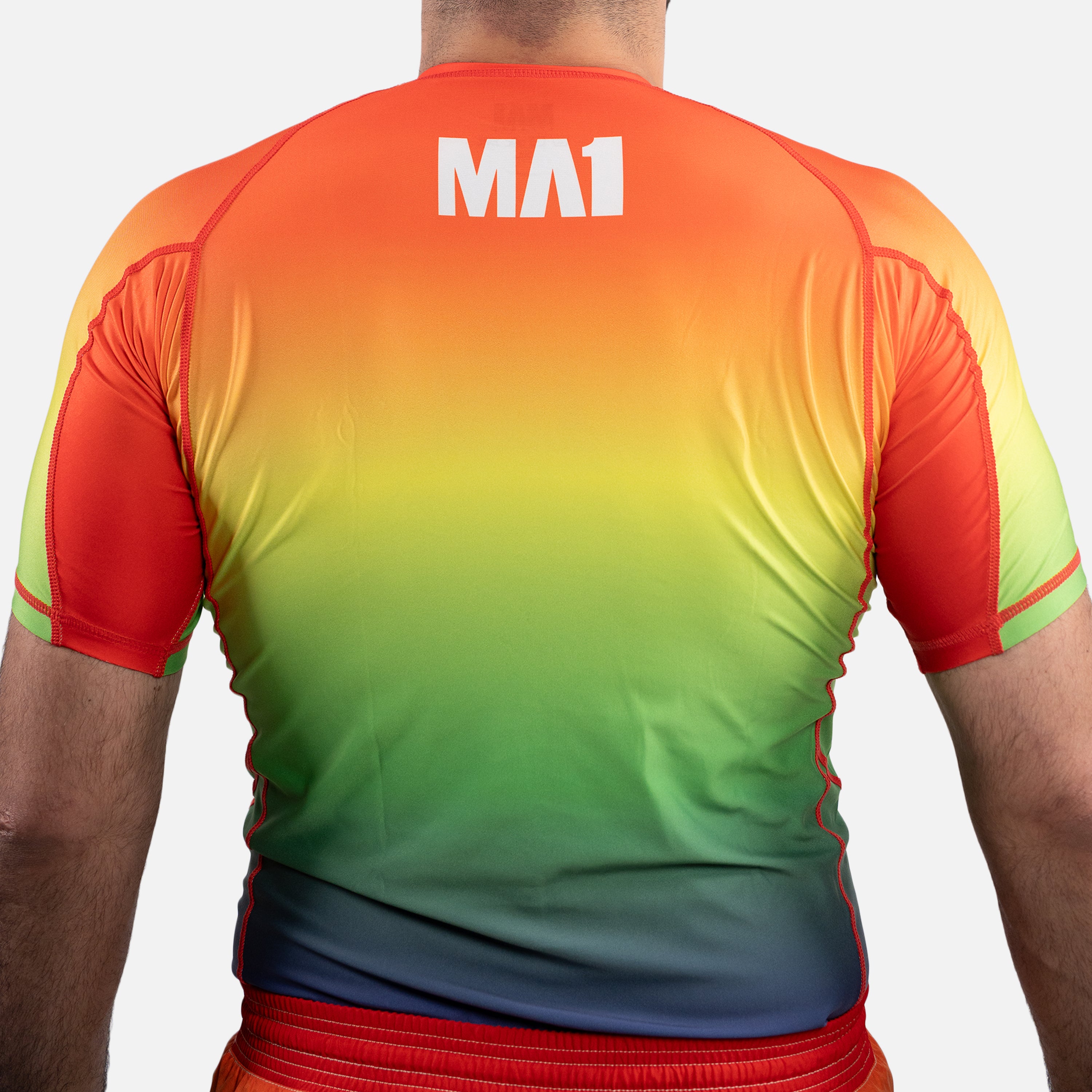 MA1 Keep BJJ Gay Gradient Short Sleeve Rashguard