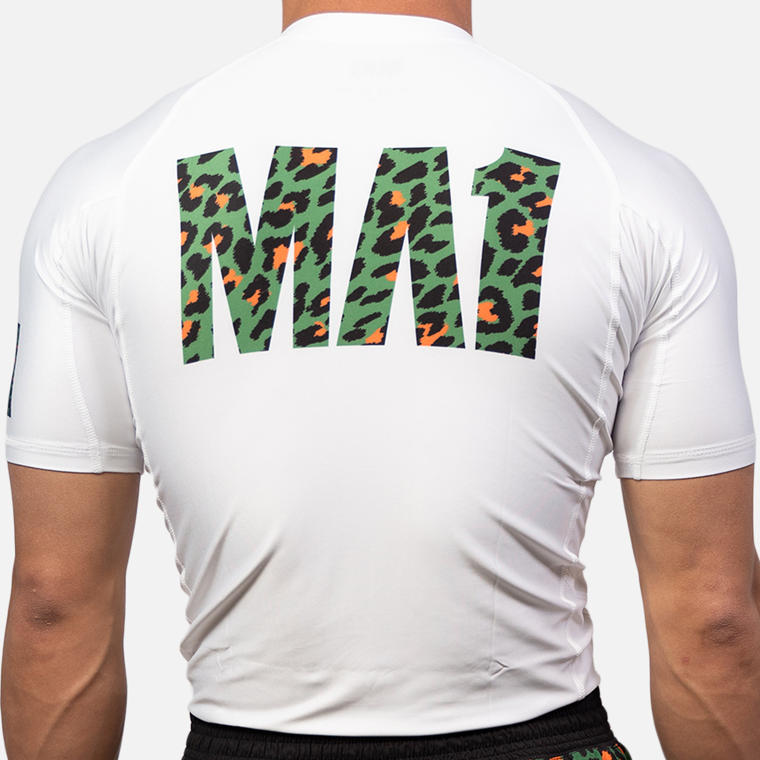 MA1 Craig Jones Tropic Leopard Logo Short Sleeve Rash Guard