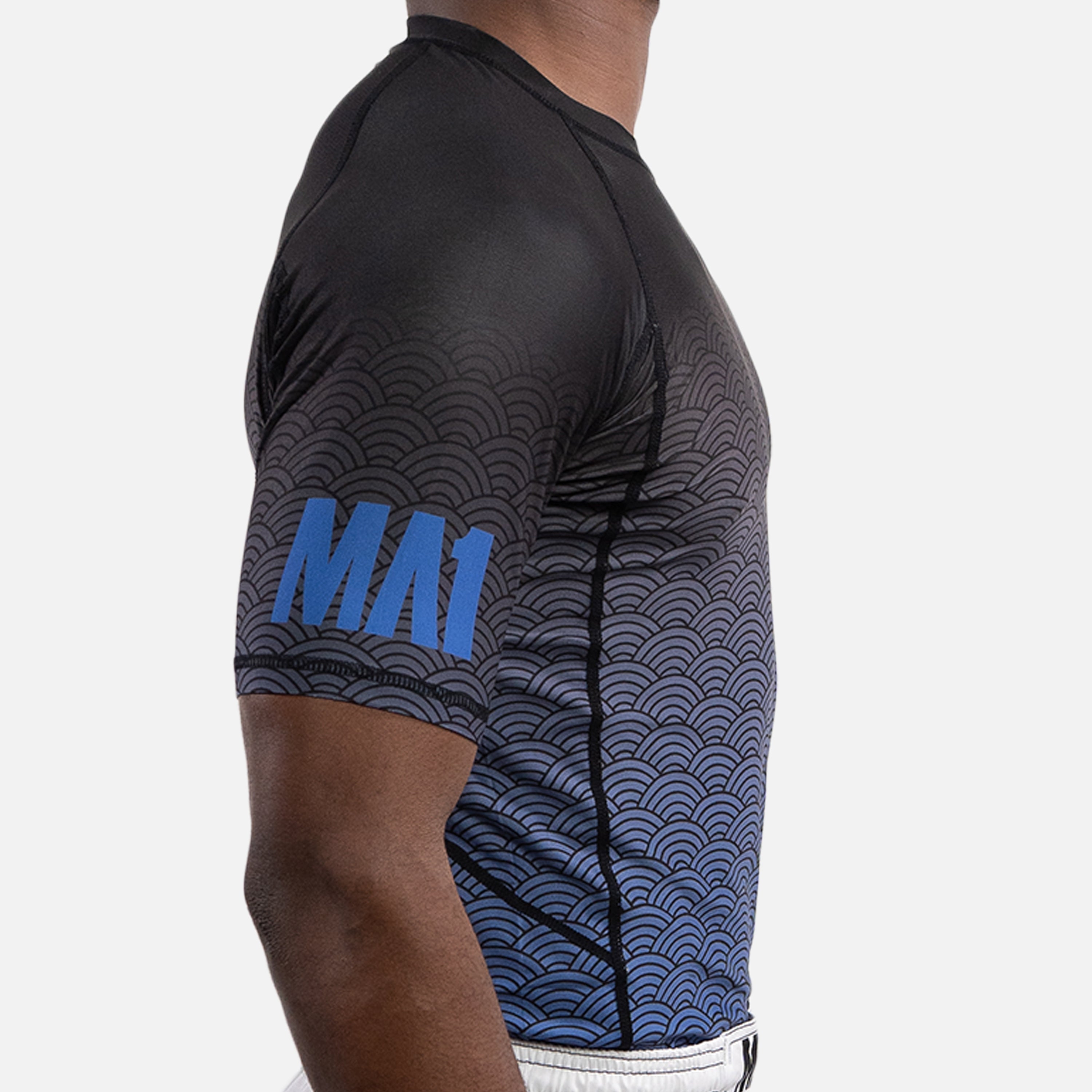 MA1 Short Sleeve Rash Guard - Wagara Blue