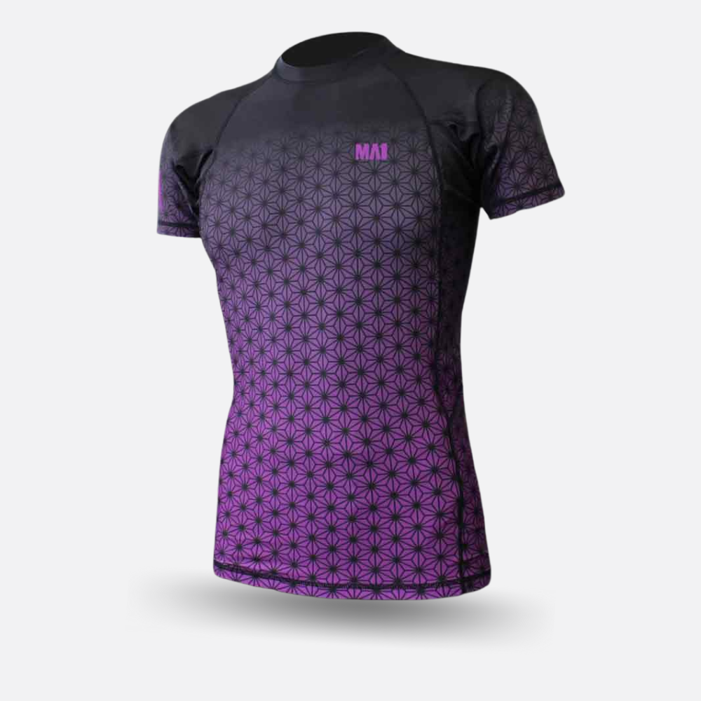 MA1 Short Sleeve Rash Guard - Wagara Purple