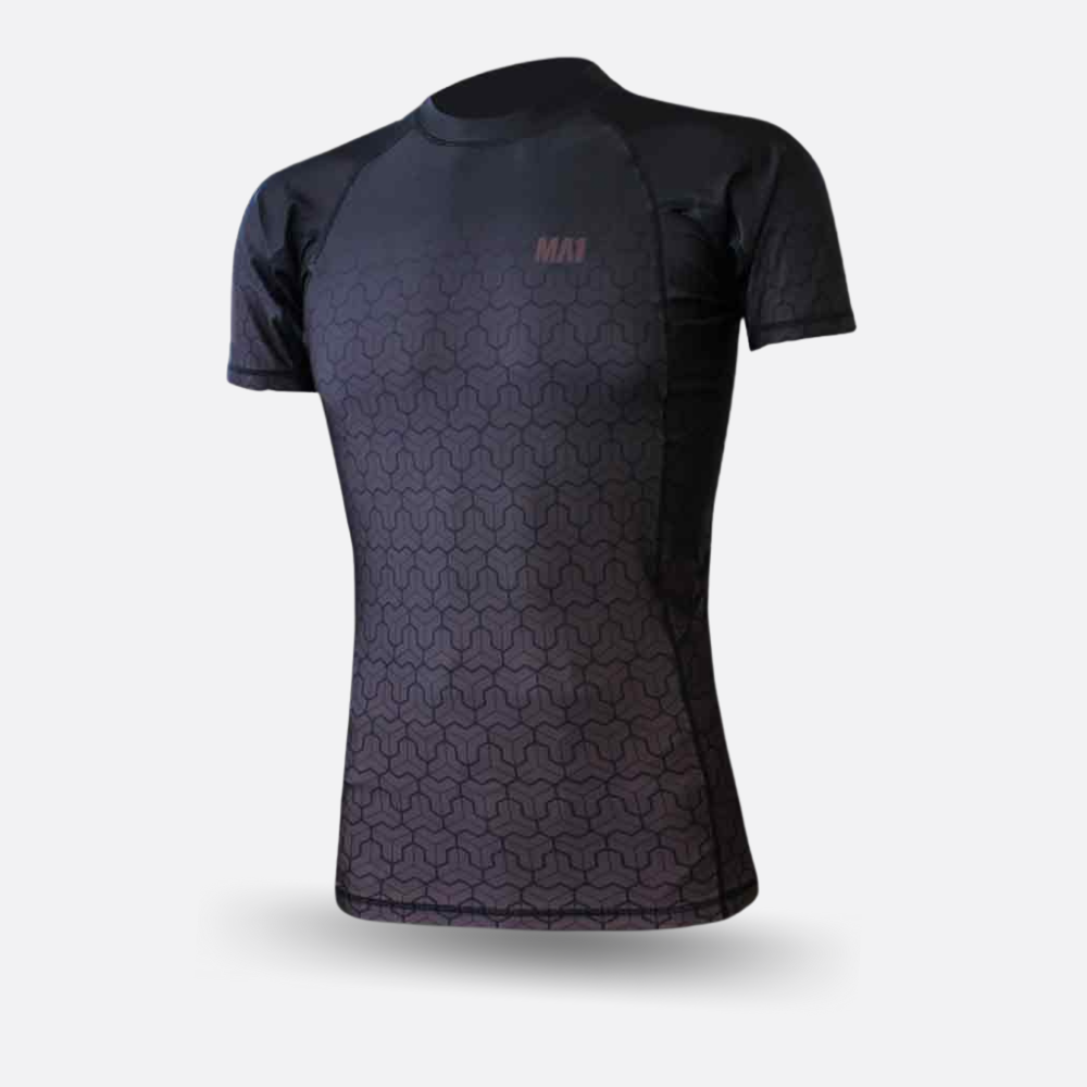 MA1 Short Sleeve Rash Guard - Wagara Brown