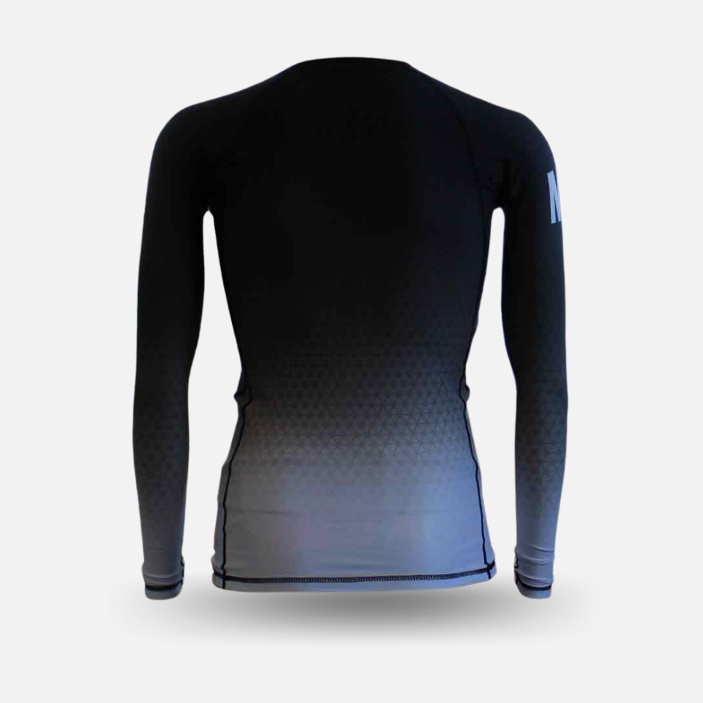 MA1 Long Sleeve Rash Guard - Wagara White