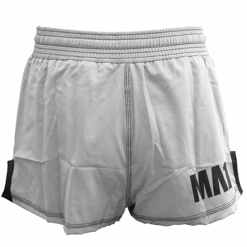 MA1 Combat Basic White High Cut MMA Shorts