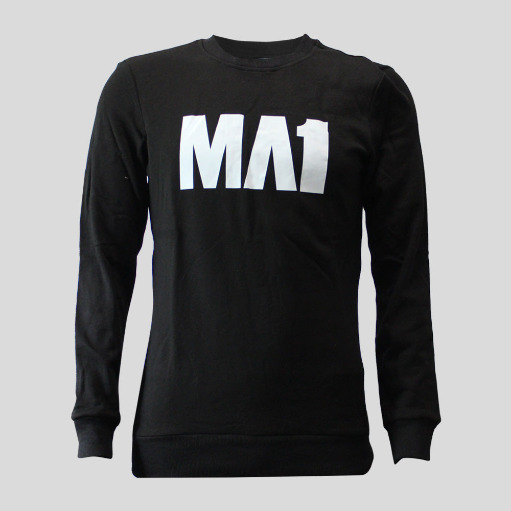 MA1 Classic Black Crew Neck