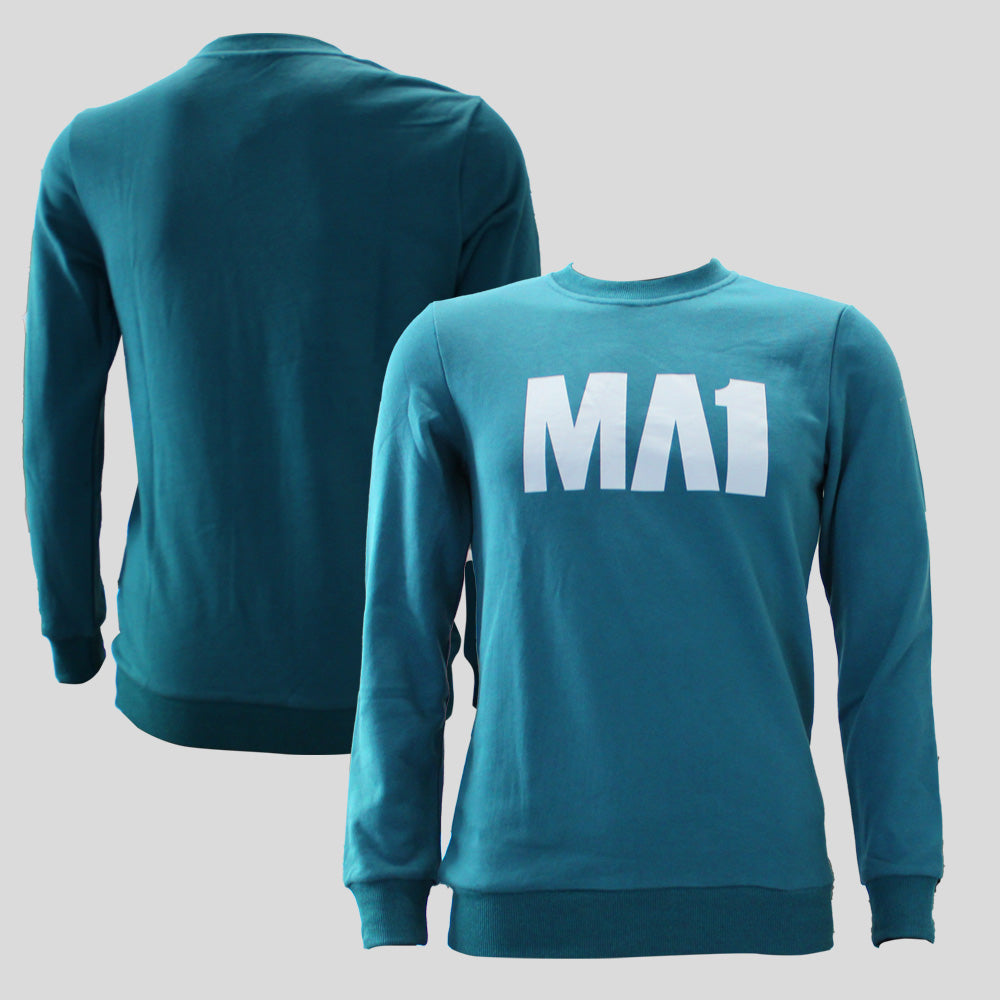 MA1 Classic Blue Teal Crew Neck