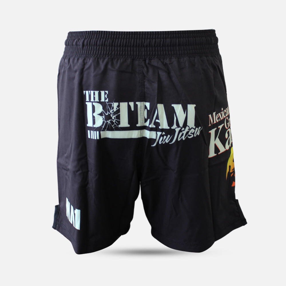 B-Team - Mexican Ground Karate Black Basic MMA Shorts