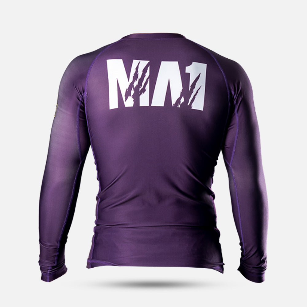 MA1 Raptor Long Sleeve Rash Guard - Purple