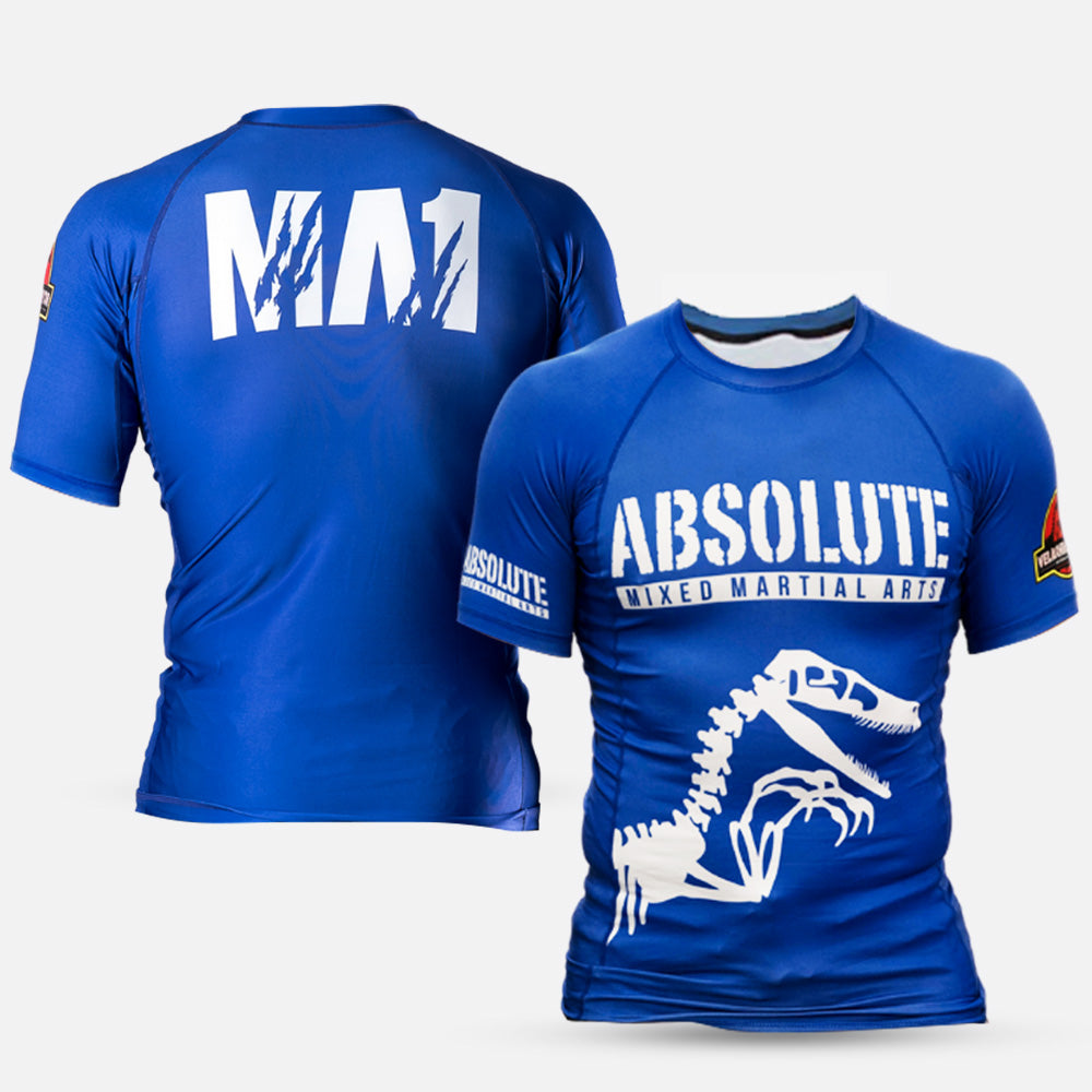 MA1 Raptor Short Sleeve Rash Guard - Blue