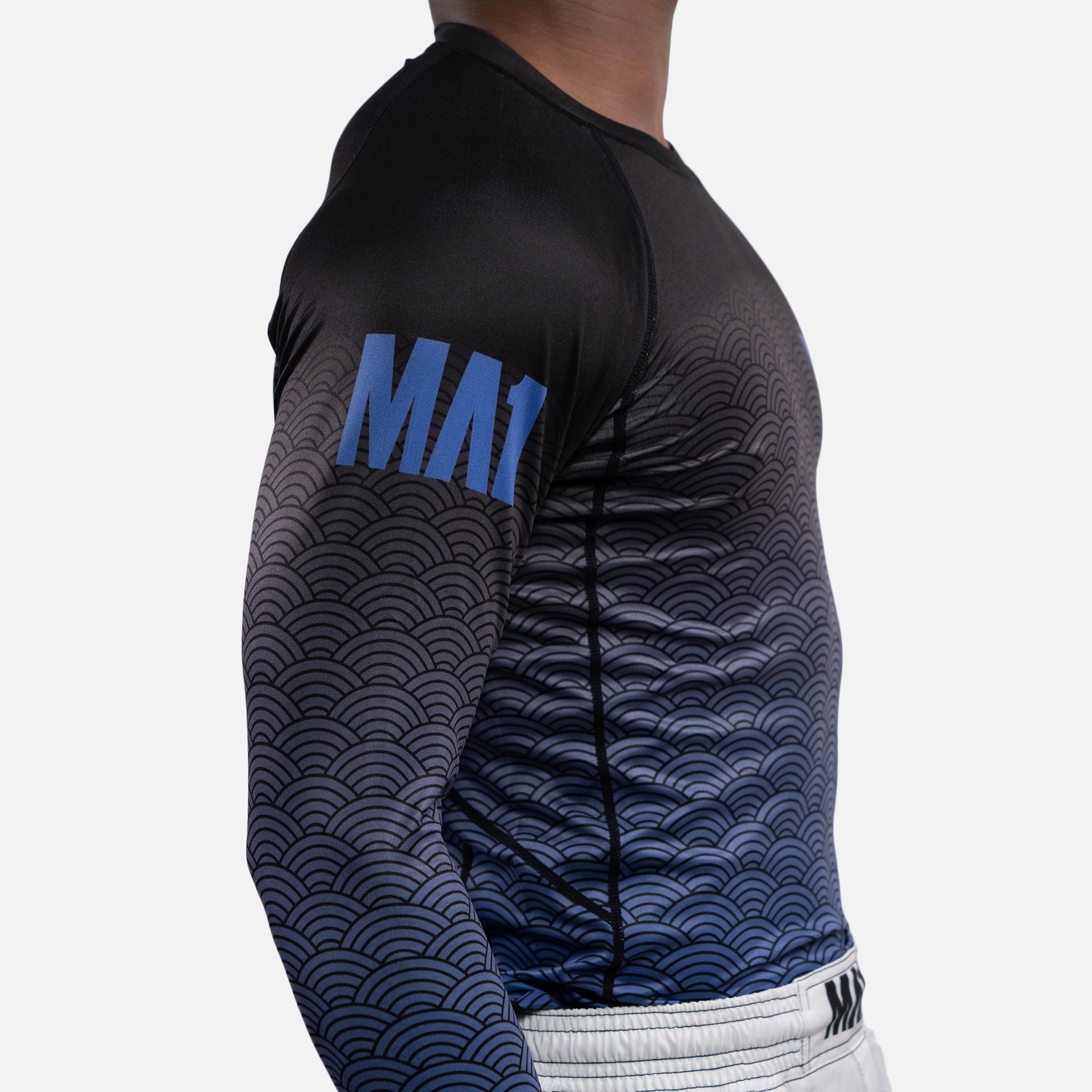 MA1 Long Sleeve Rash Guard - Wagara Blue