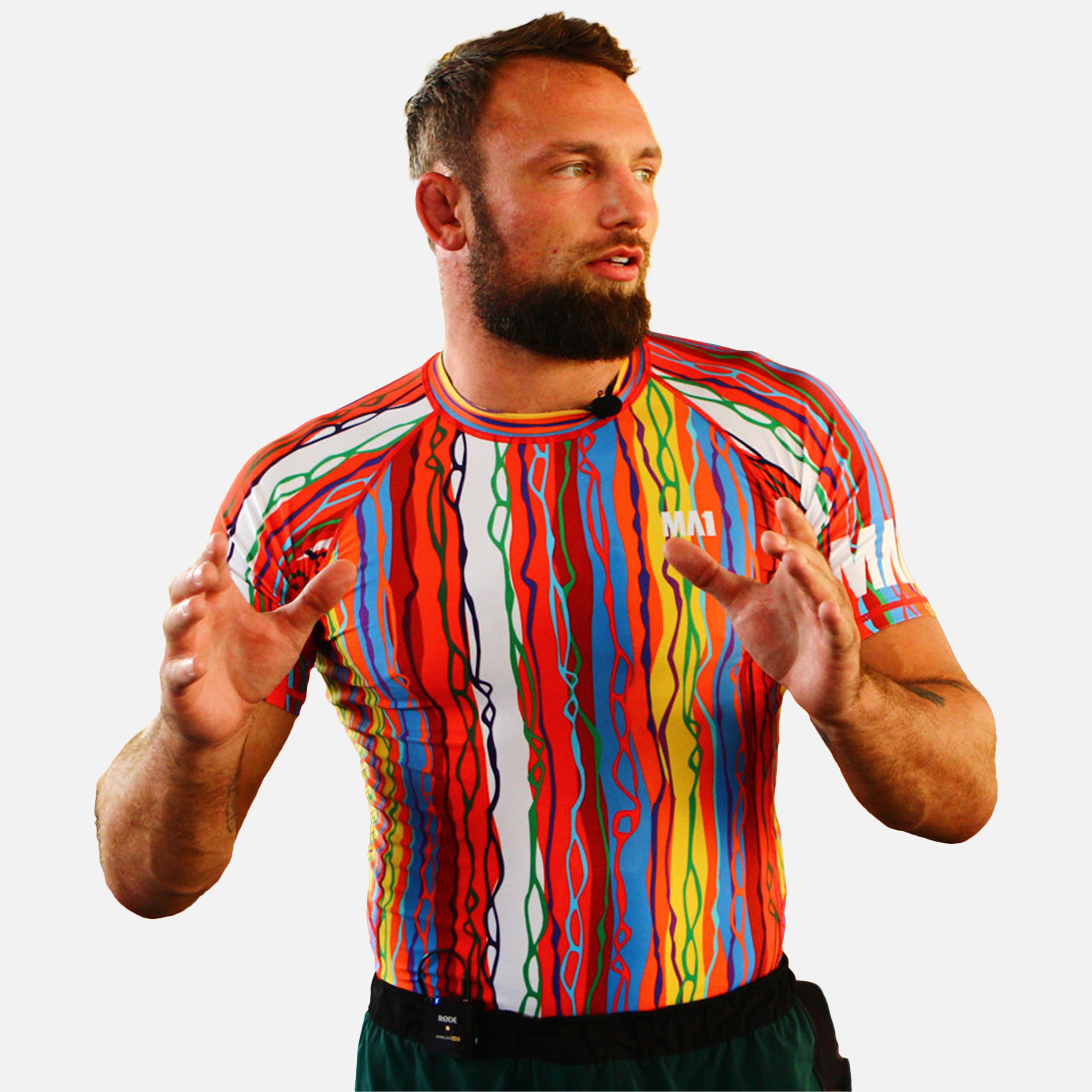 MA1 Chaotic Knit Short Sleeve Rashguard