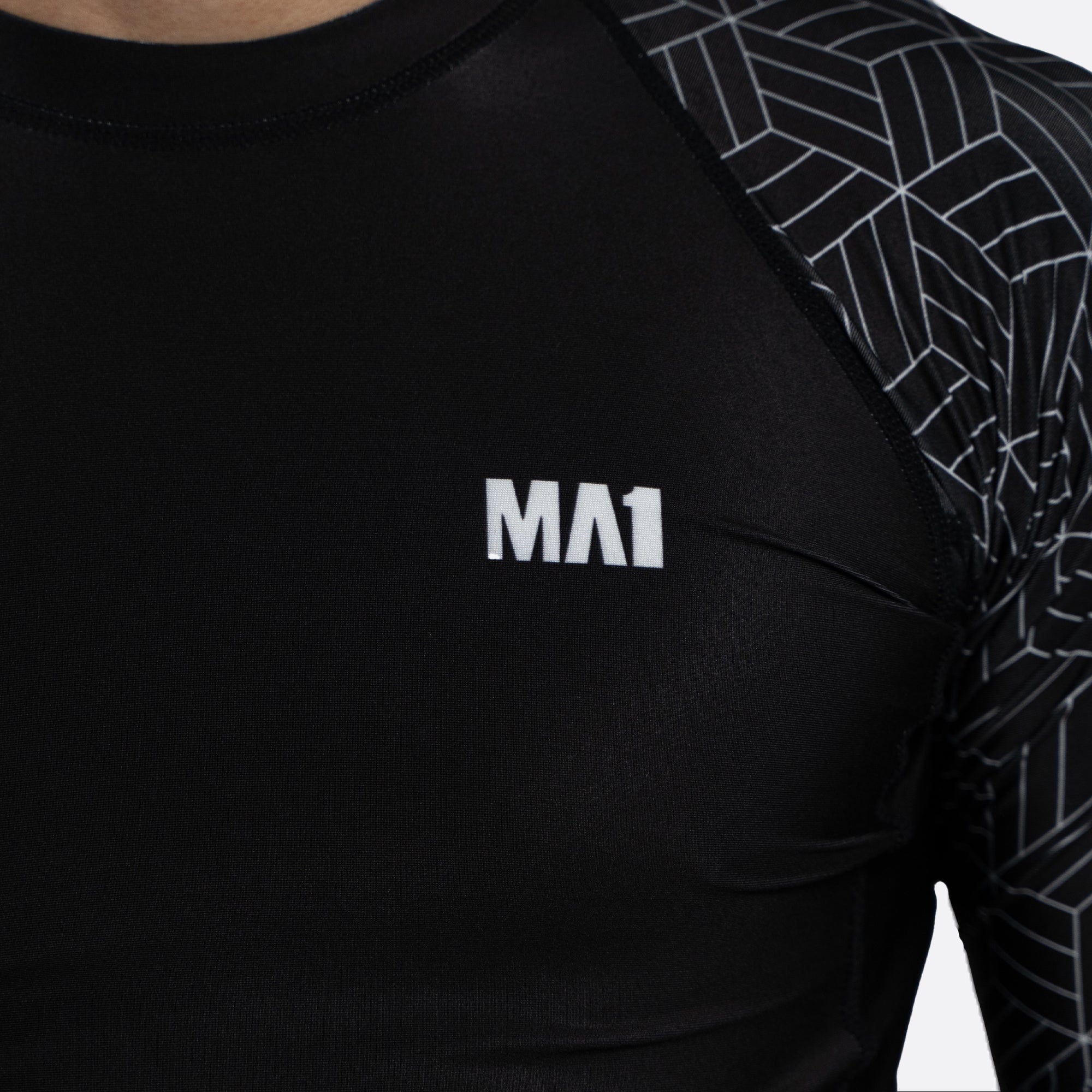 MA1 Long Sleeve Rash Guard - Wagara Black