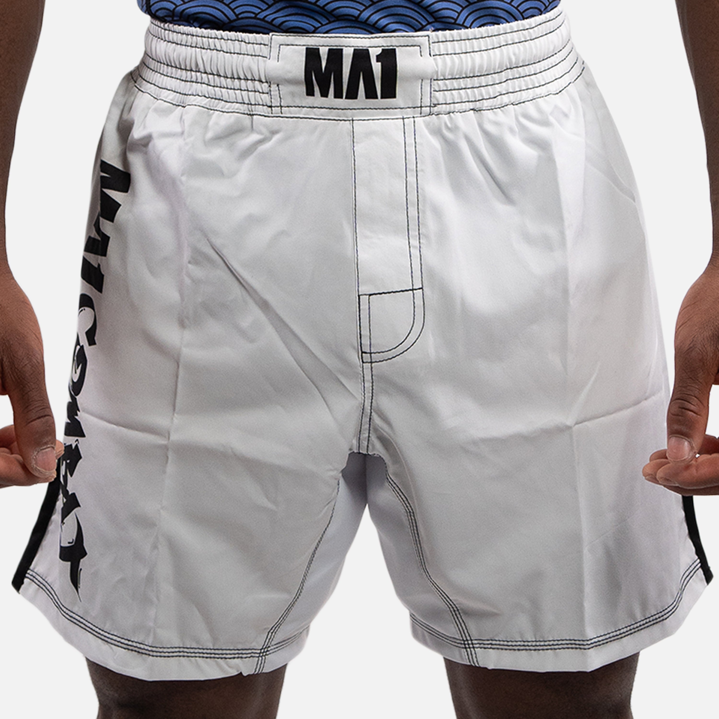 MA1 Combat Basic White MMA Shorts