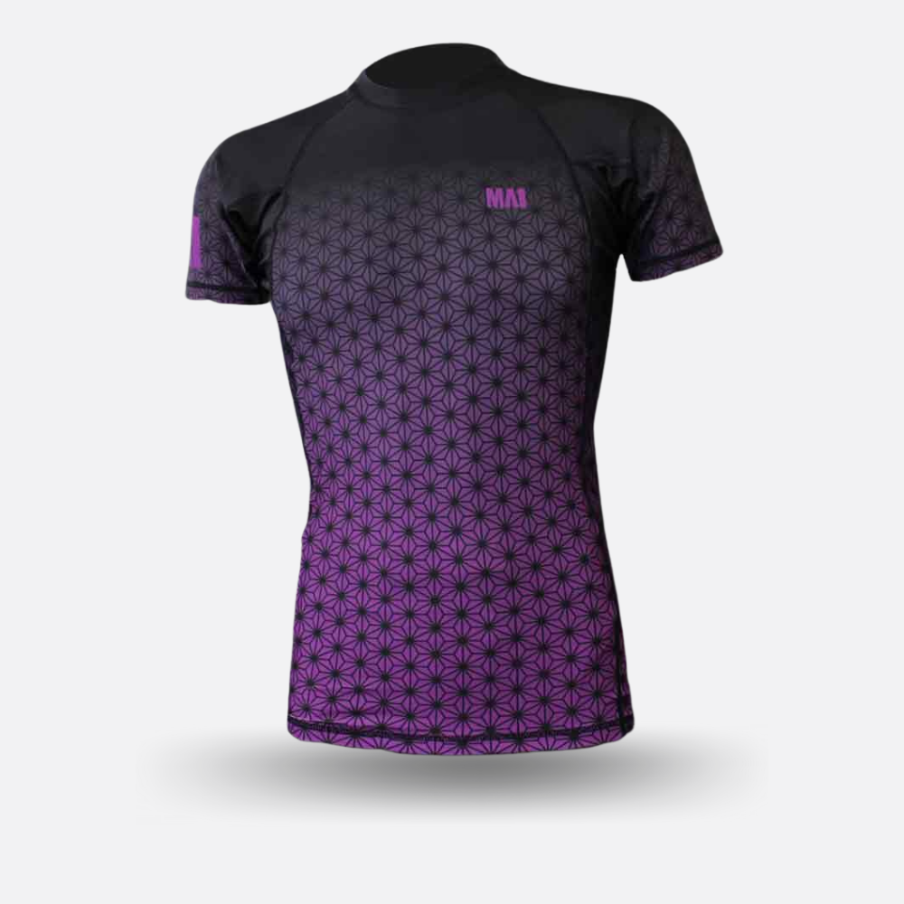 MA1 Short Sleeve Rash Guard - Wagara Purple