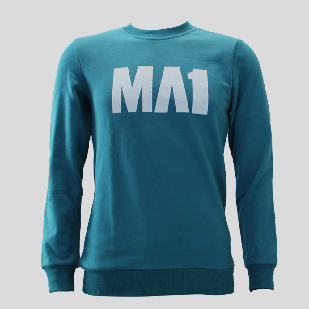 MA1 Classic Blue Teal Crew Neck