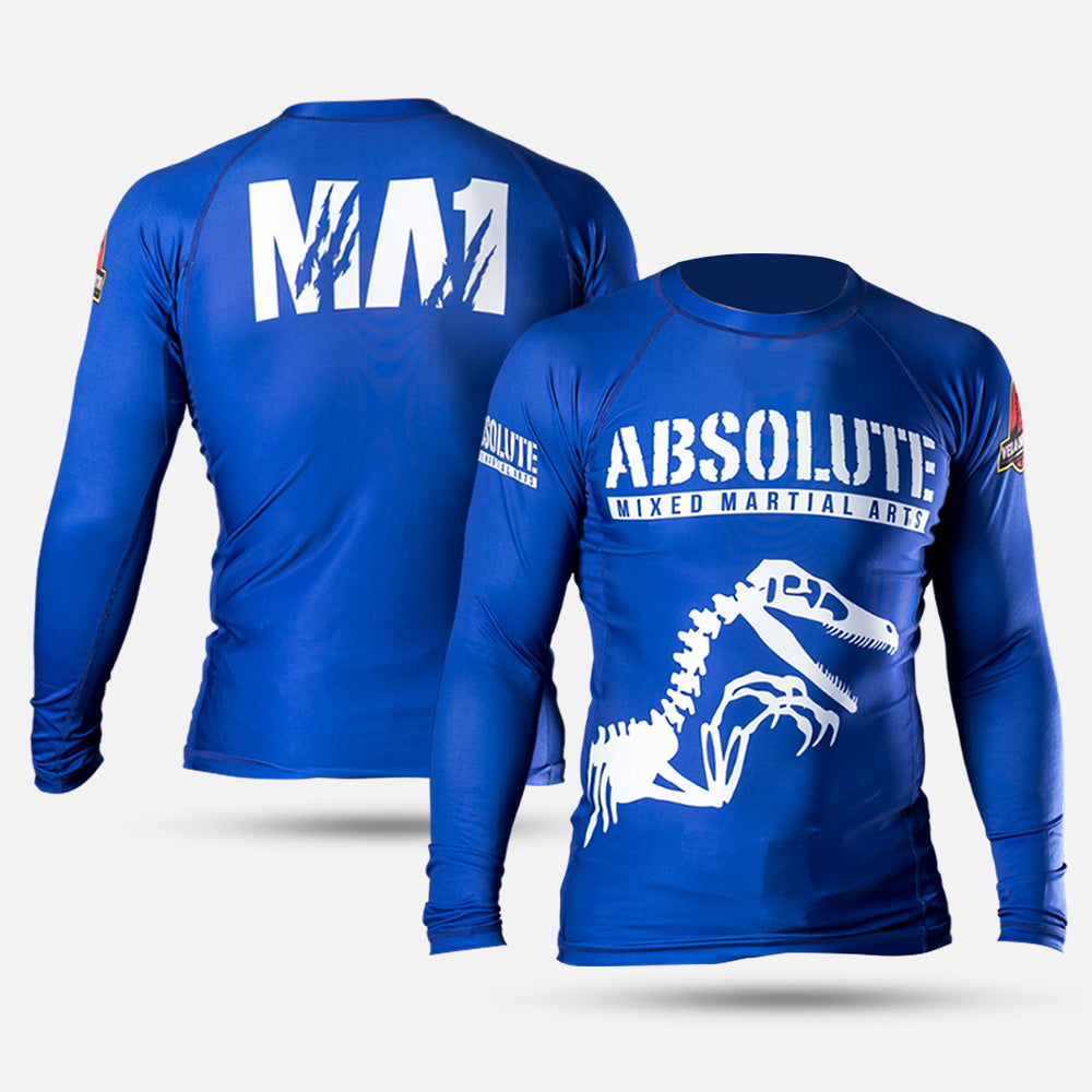 MA1 Raptor Long Sleeve Rash Guard - Blue